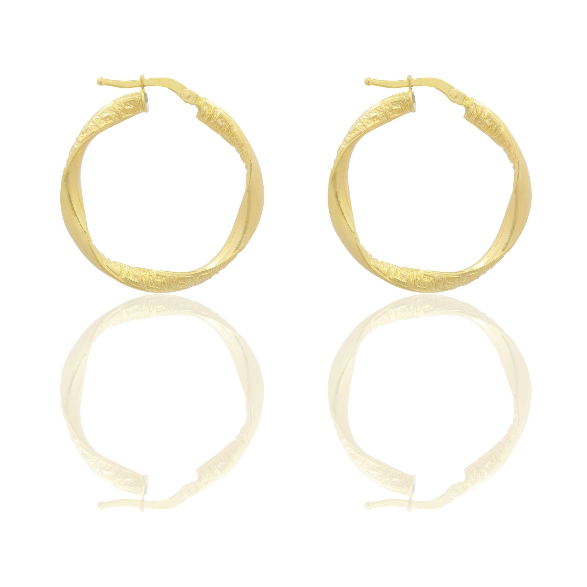Orecchini Oro Giallo Oro 18 carati Cerchio  Solo Oro Spessore mm. 3 diametro interno cm.2,5