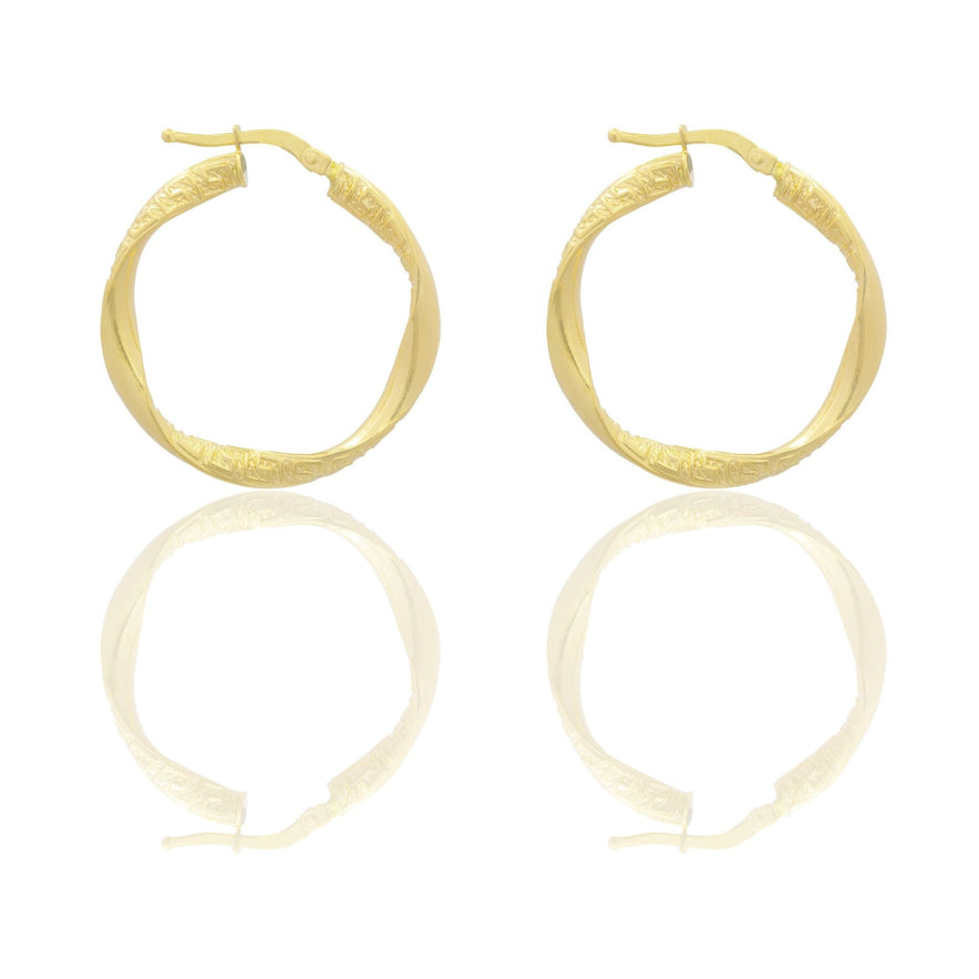 Orecchini Oro Giallo Oro 18 carati Cerchio  Solo Oro Spessore mm. 3 diametro interno cm.2,5