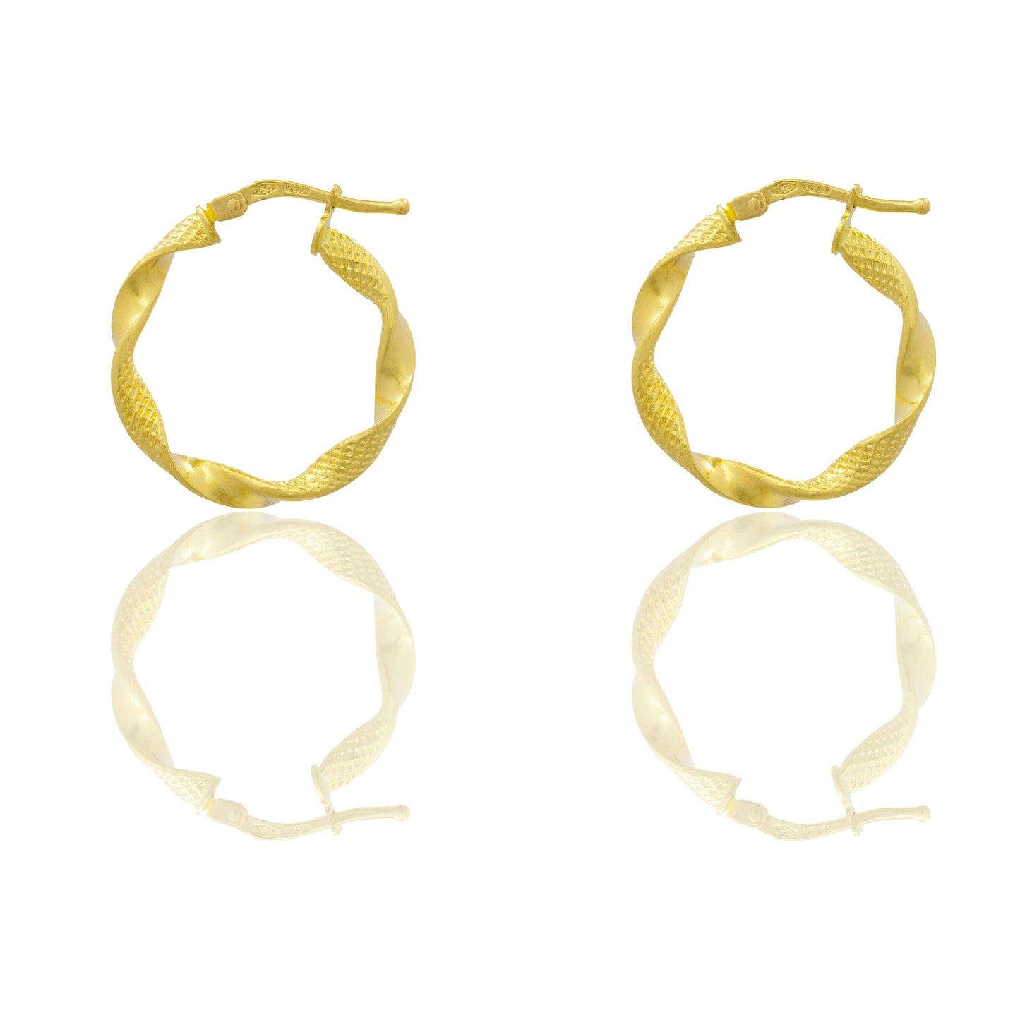 Orecchini Oro Giallo Oro 18 carati Cerchio Solo Oro Spessore mm. 2.5 diametro interno cm.1,5