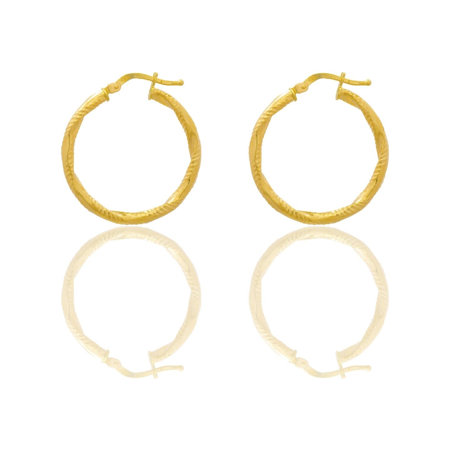 Orecchini Oro Giallo Oro 18 carati Cerchio  Solo Oro Spessore mm. 2 diametro interno cm.2