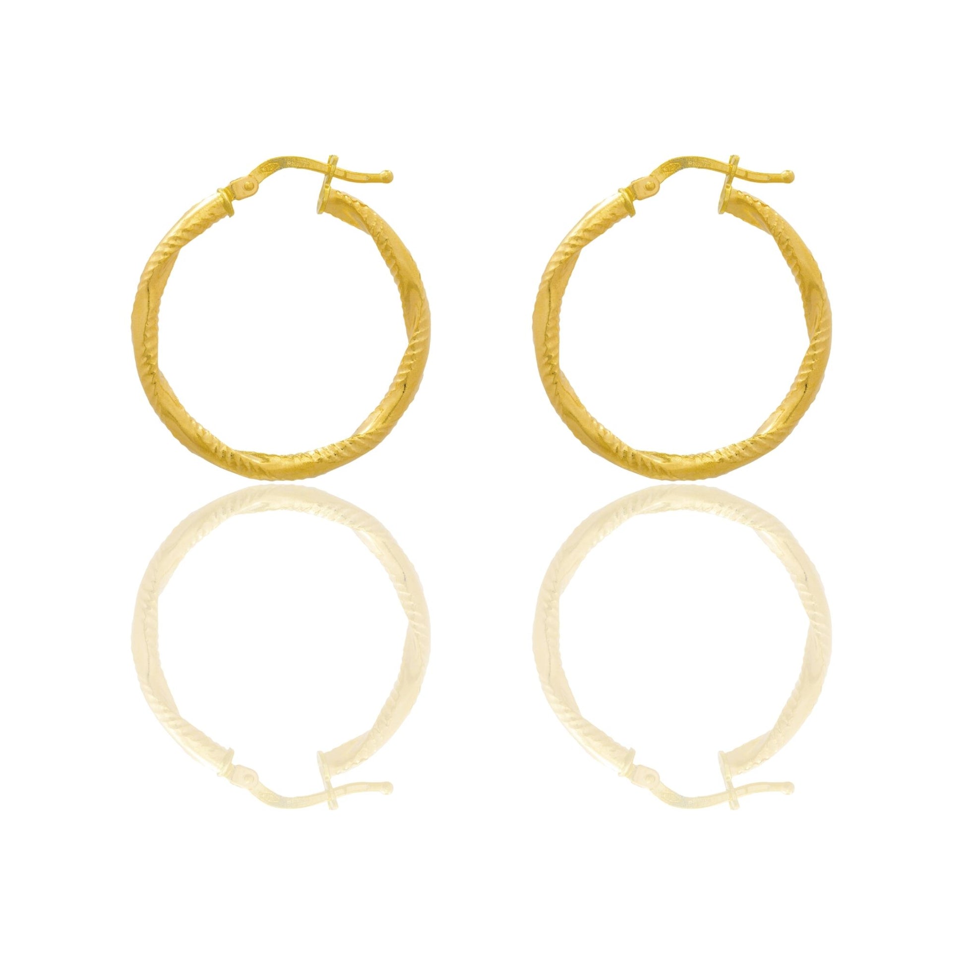 Orecchini Oro Giallo Oro 18 carati Cerchio  Solo Oro Spessore mm. 2 diametro interno cm.2