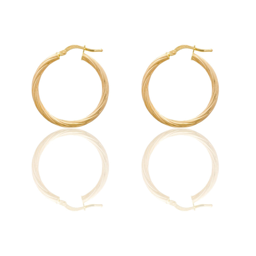 Orecchini Oro Giallo Oro 18 carati Cerchio  Solo Oro Spessore mm. 2 diametro interno cm.2