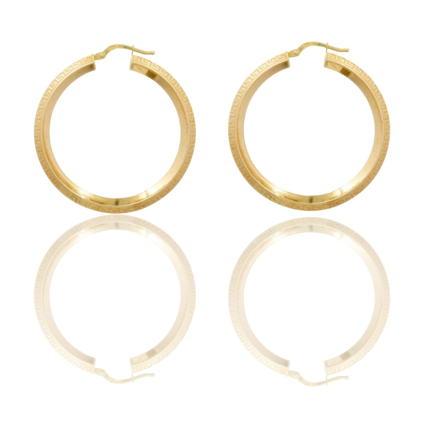 Orecchini Oro Giallo Oro 18 carati Cerchio Solo Oro diametro interno cm.3