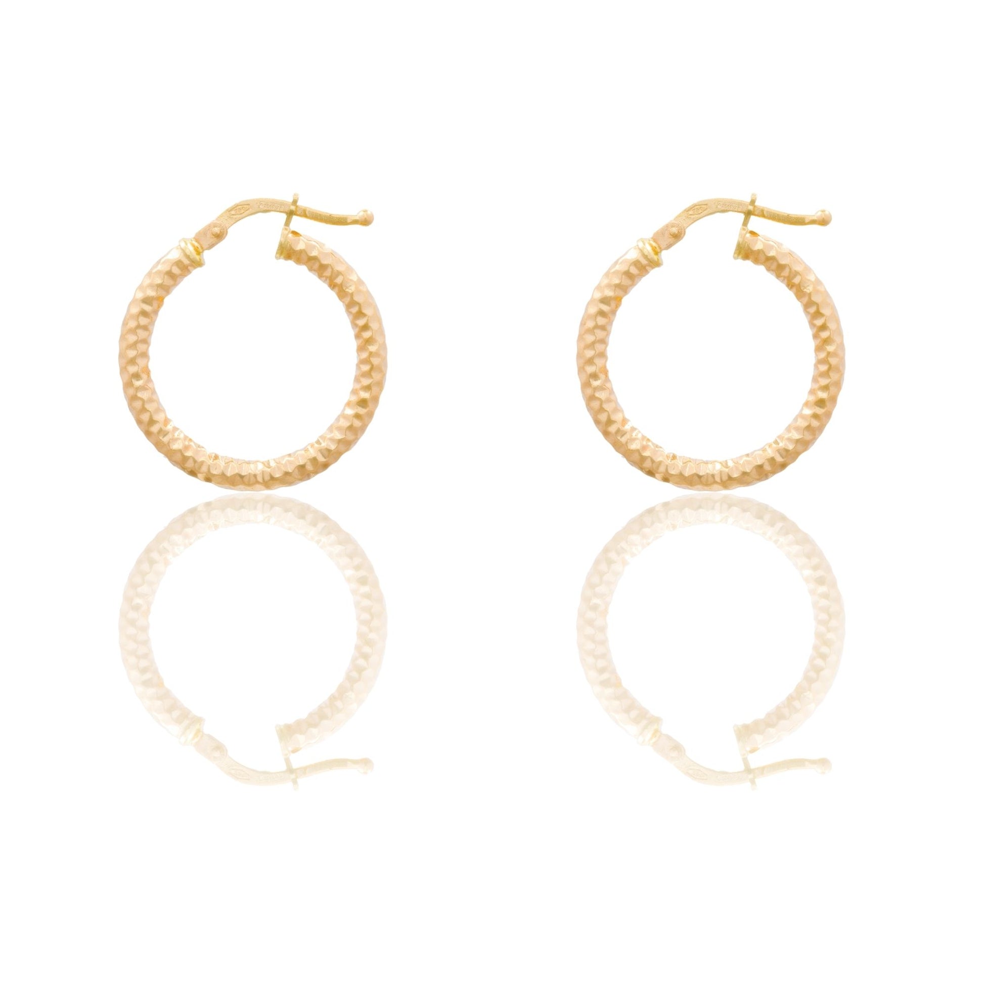 Orecchini Oro Giallo Oro 18 carati Cerchio  Solo Oro Spessore mm. 3 diametro interno cm.1,5