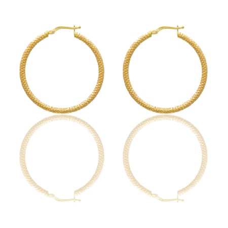Orecchini Oro Giallo Oro 18 carati Cerchio  Solo Oro Spessore mm. 3 diametro interno cm.2,5