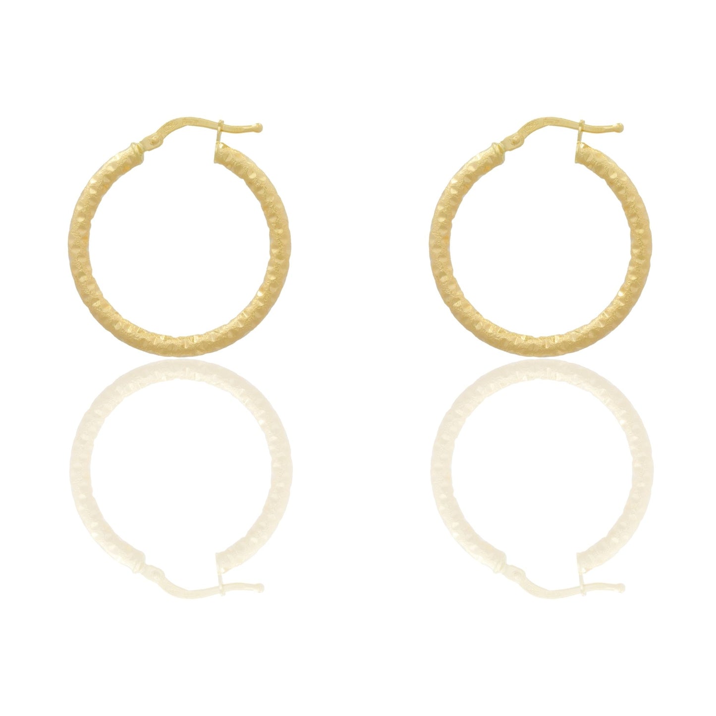 Orecchini Oro Giallo Oro 18 carati Cerchio  Solo Oro Spessore mm. 3 diametro interno cm.2,5