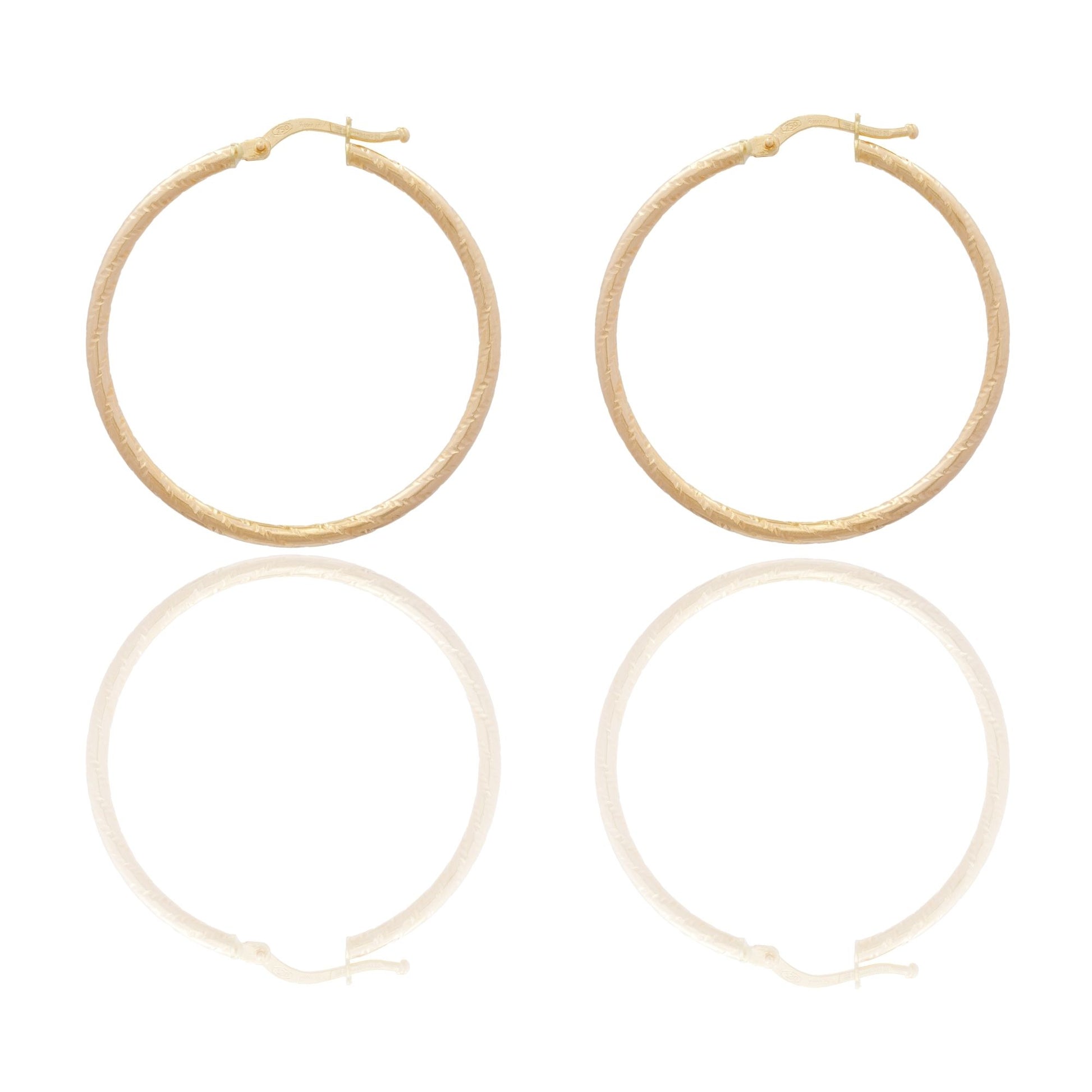 Orecchini Oro Giallo Oro 18 carati Cerchio  Solo Oro  Spessore mm. 2 diametro interno cm.3