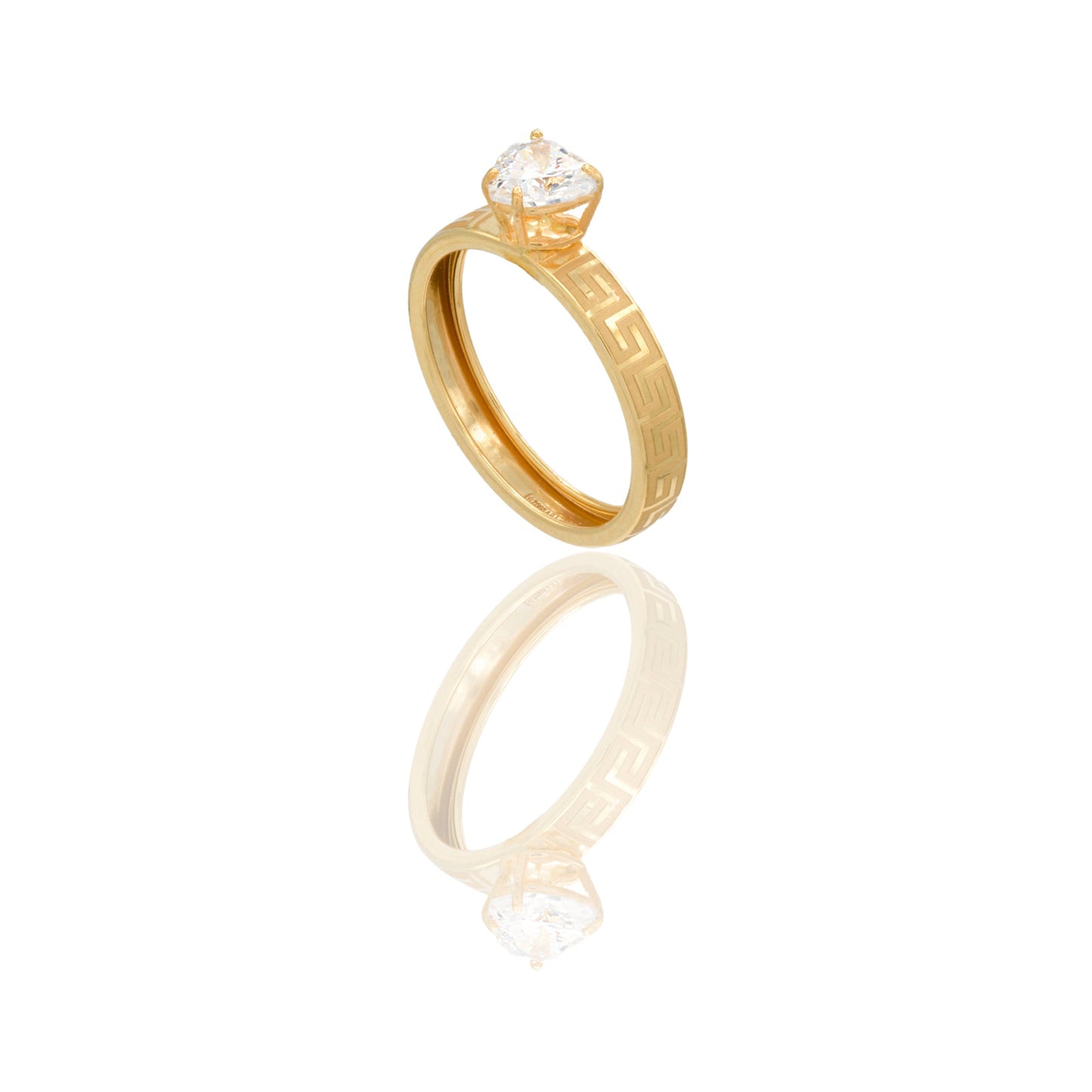 ANELLO DONNA SOLITARIO A CUORE