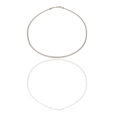 Bracciali Oro Bianco canna flex  Solo Oro Spessore filo  mm.1