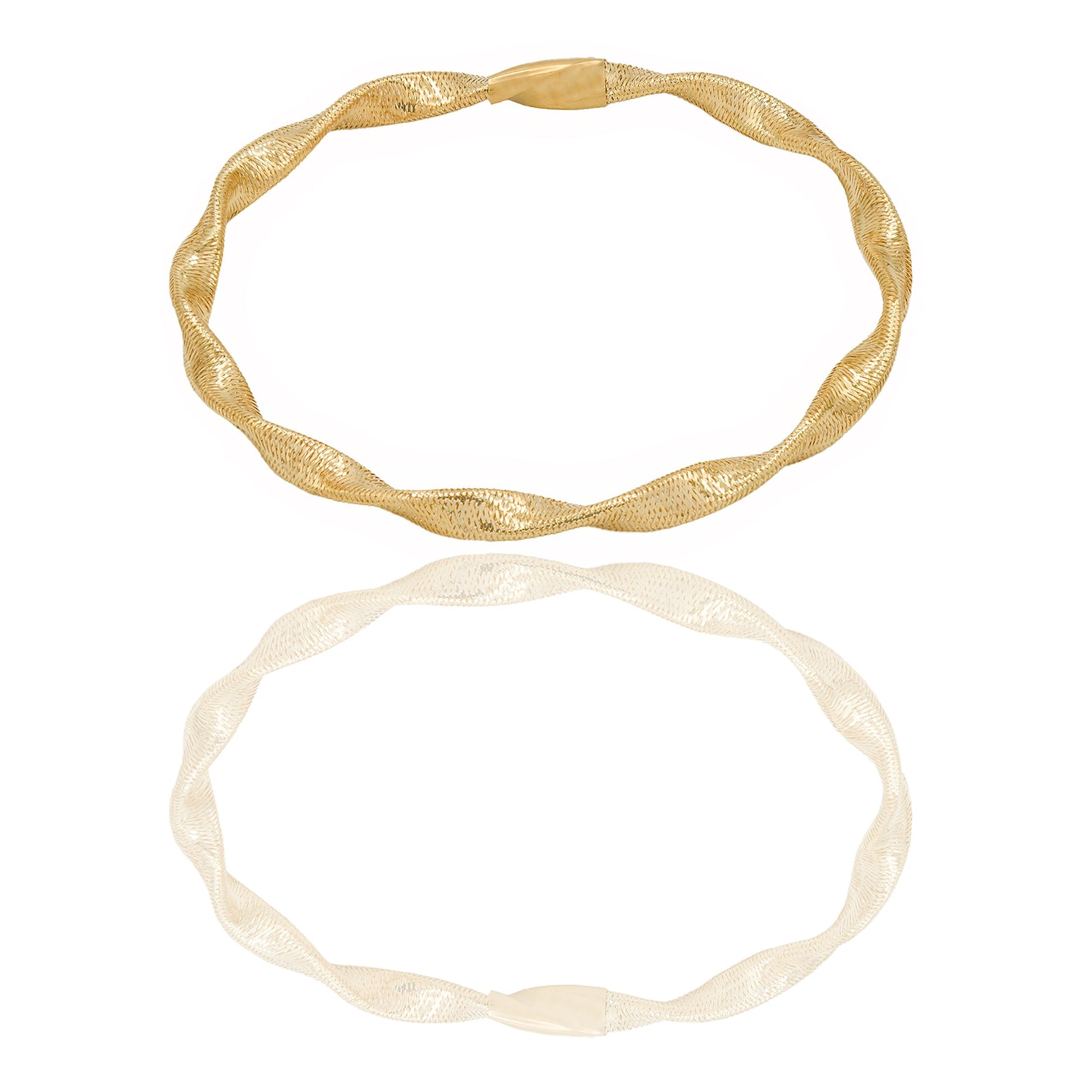 Bracciali Oro Giallo canna flex  Solo Oro Spessore mm.4,5