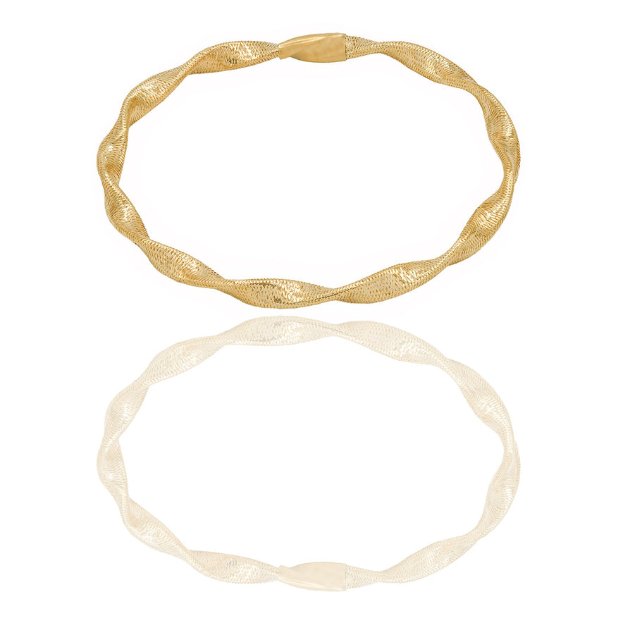 Bracciali Oro Giallo canna flex  Solo Oro Spessore mm.4,5