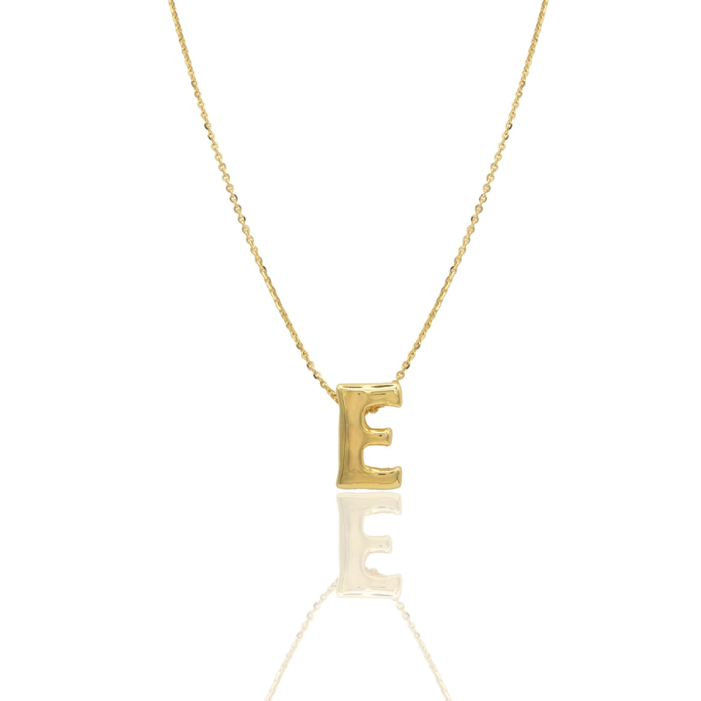 Collana Oro Giallo Oro 18 carati LETTERA E Solo Oro
