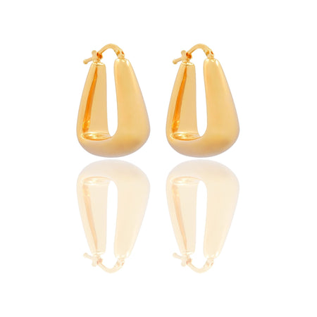 ORECCHINI DONNA CERCHI EFFETTO GOCCIA ELETTROFORMATO