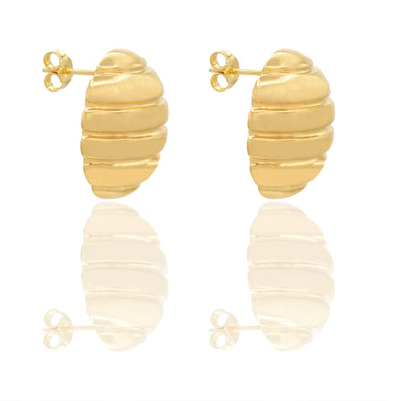 ORECCHINI BOTTONE TONDO ELETTROFORMATI