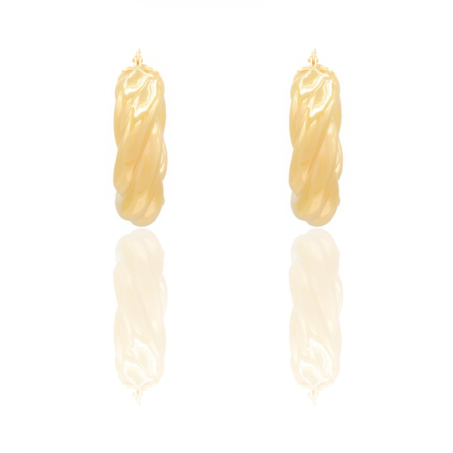 ORECCHINI DONNA CERCHIO INTRECCIATO ELETTROFORMATI