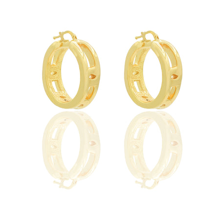 ORECCHINI CERCHIO ELETTROFORMATI TRAFORATI