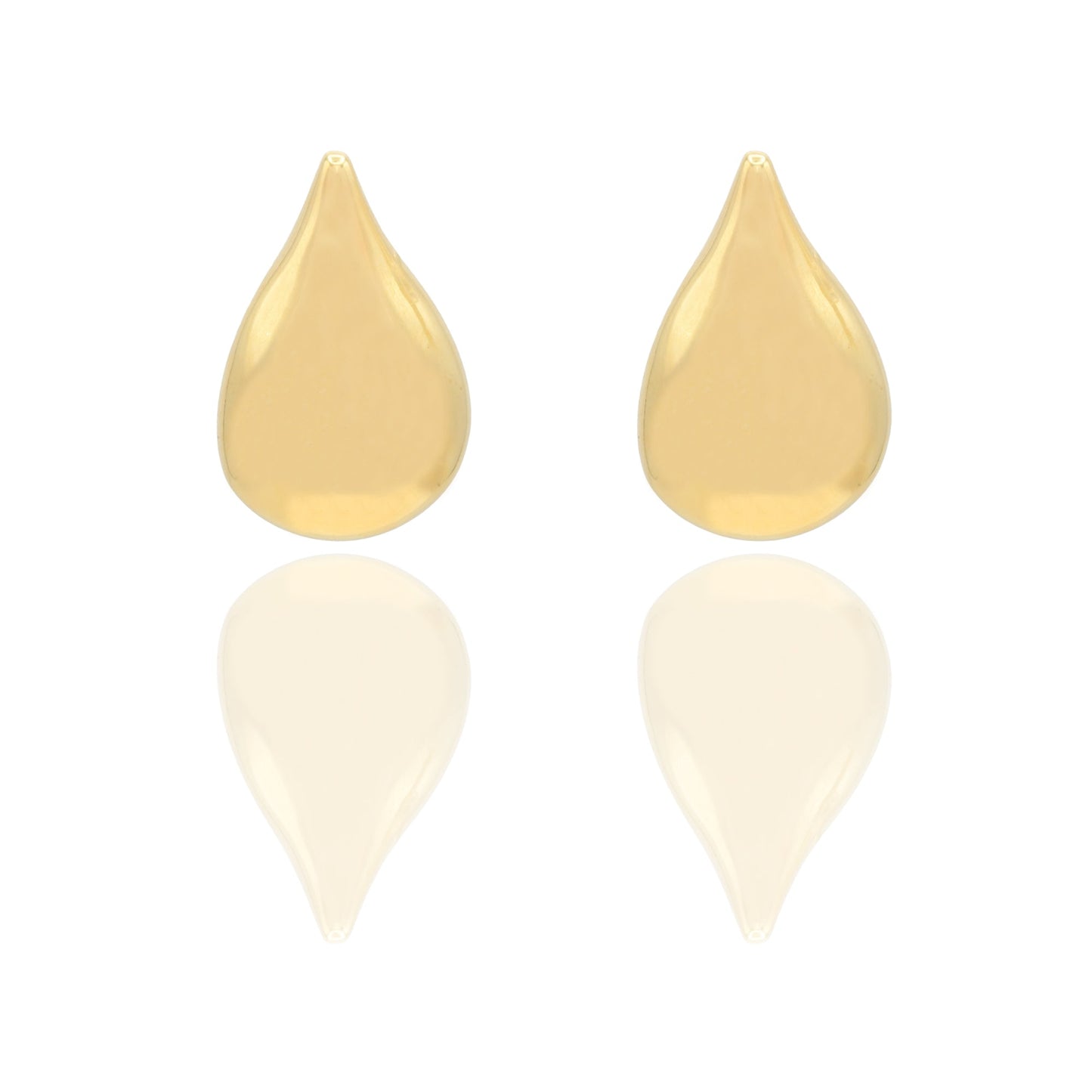 Orecchini Oro Giallo Elettroformato Solo Oro Lunghezza cm 3 larghezza cm. 1,9
