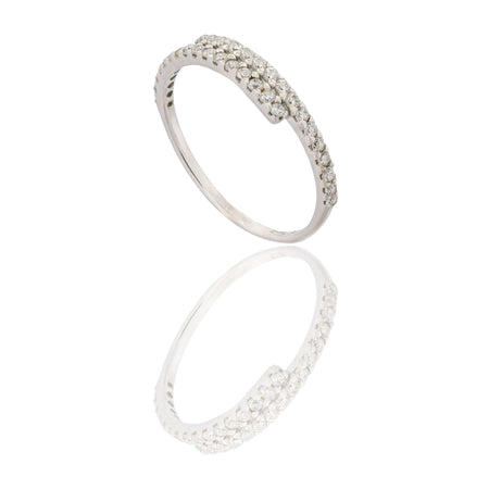 ANELLO DONNA MEZZA VERETTA BINARIO CONTRARIE'
