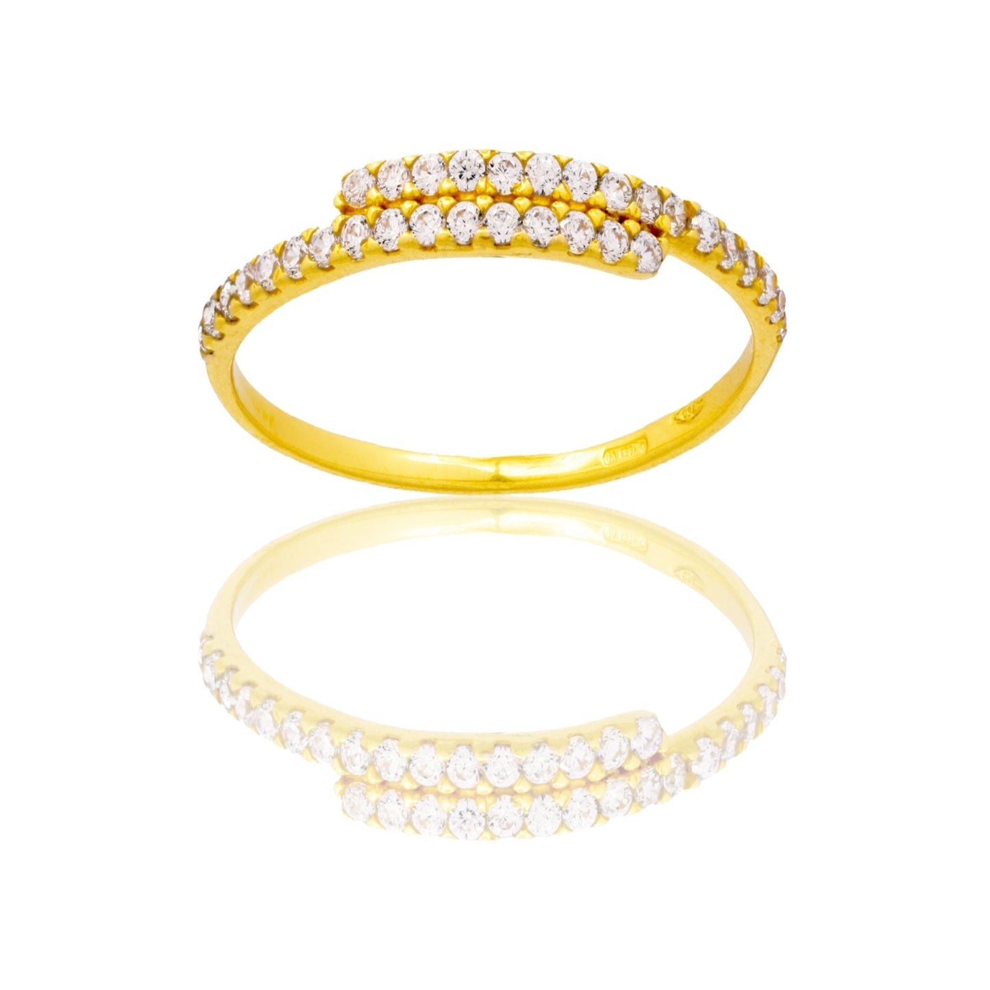 ANELLO DONNA MEZZA VERETTA BINARIO CONTRARIE'