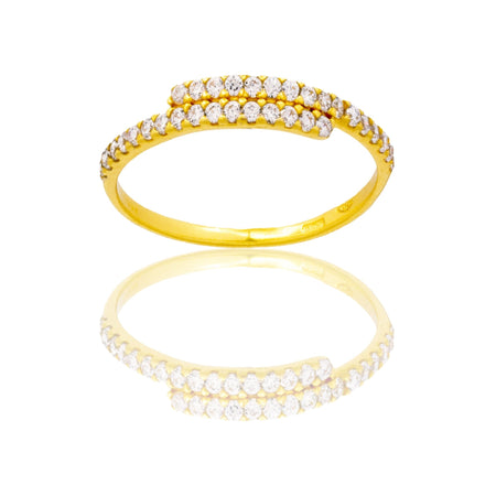 ANELLO DONNA MEZZA VERETTA BINARIO CONTRARIE'