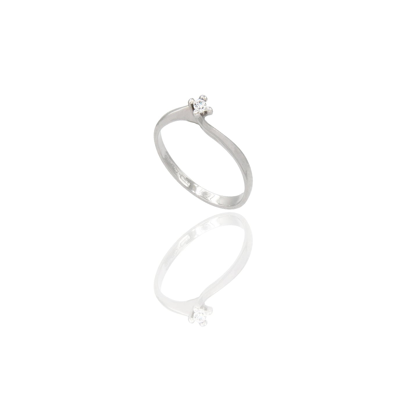 ANELLO DONNA SOLITARIO VALENTINO 4 GRIFFE