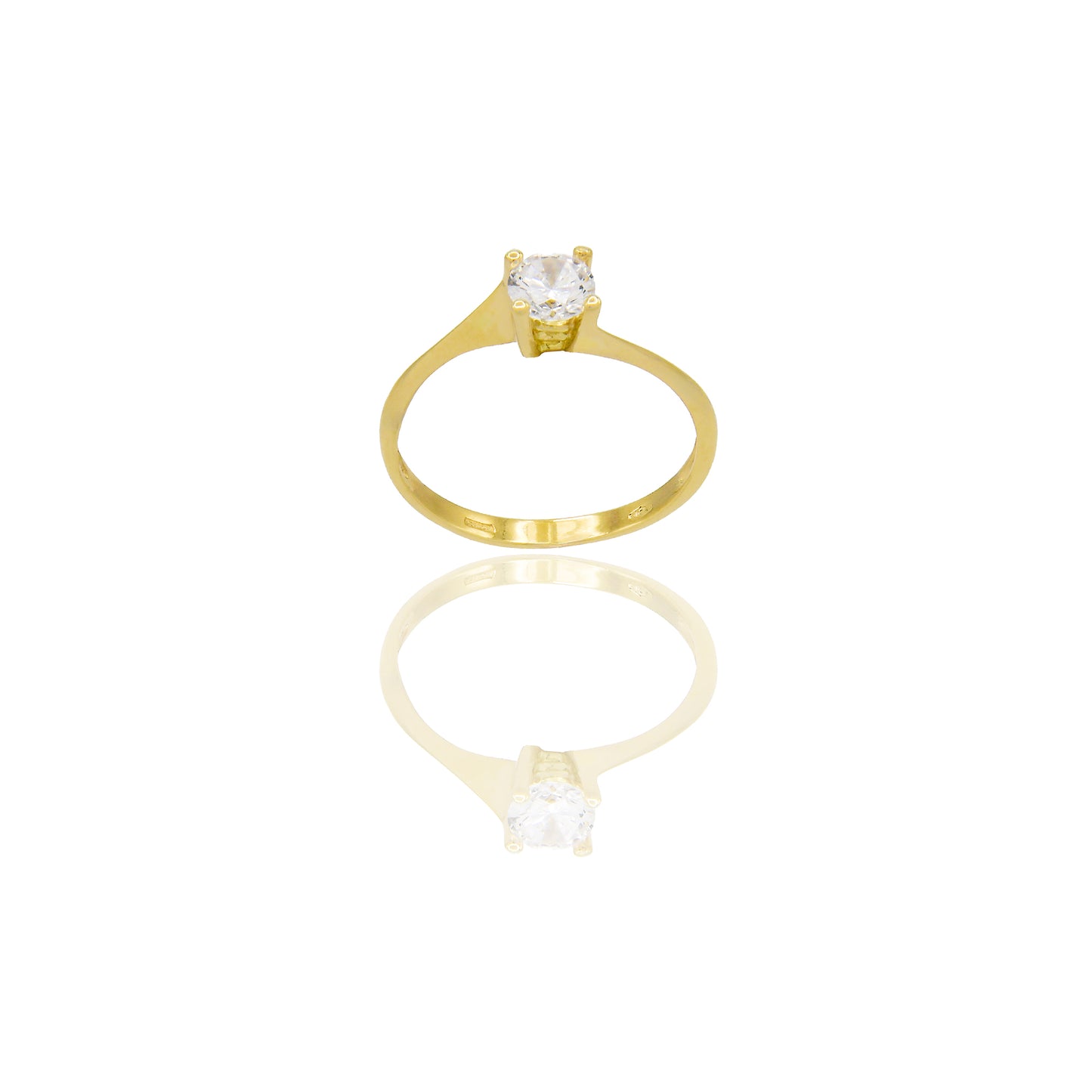ANELLO DONNA SOLITARIO 4 GRIFFE