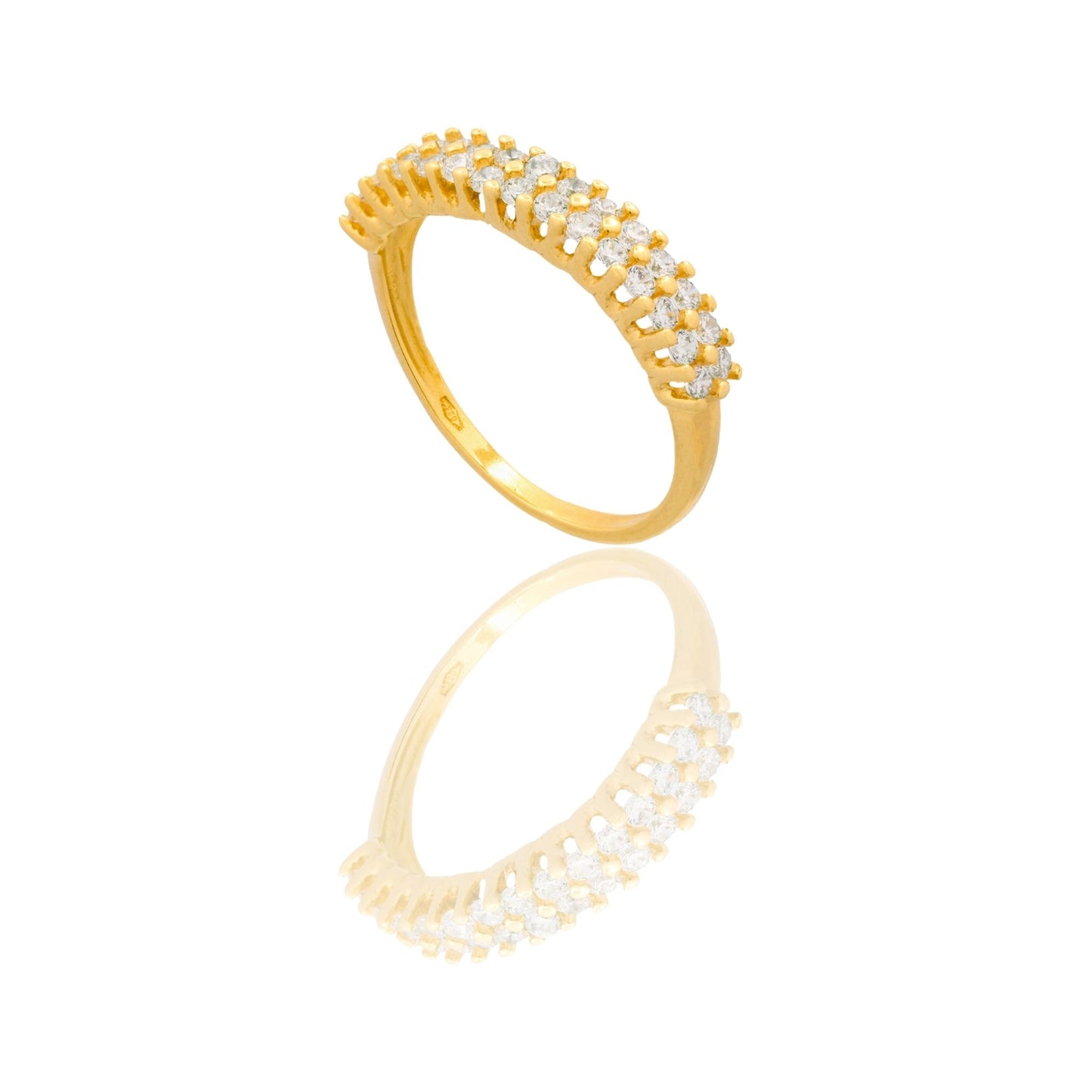ANELLO DONNA MEZZA VERETTA DOPPIO FILO