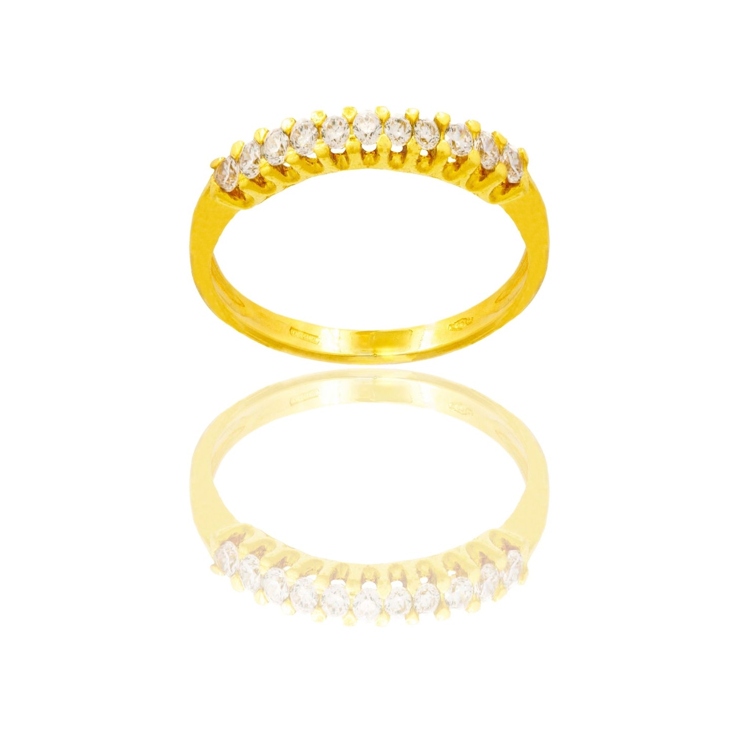 ANELLO DONNA MEZZA VERETTA GRIFFE TONDE