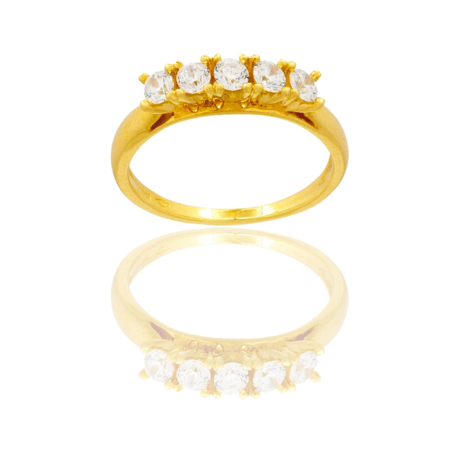 ANELLO DONNA VERETTA A GRIFFE 5 PIETRE