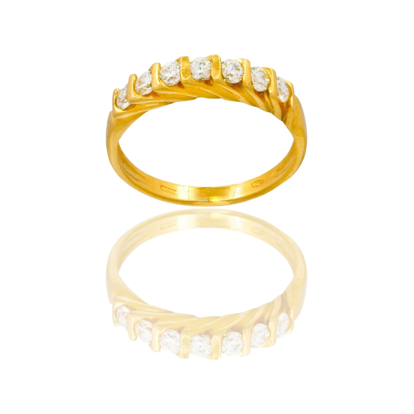 ANELLO DONNA VERETTA A GRIFFE 7 PIETRE