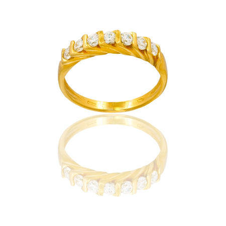 ANELLO DONNA VERETTA A GRIFFE 7 PIETRE