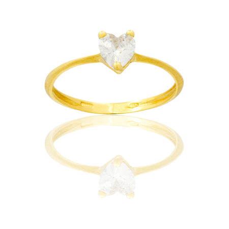 ANELLO DONNA SOLITARIO CUORE