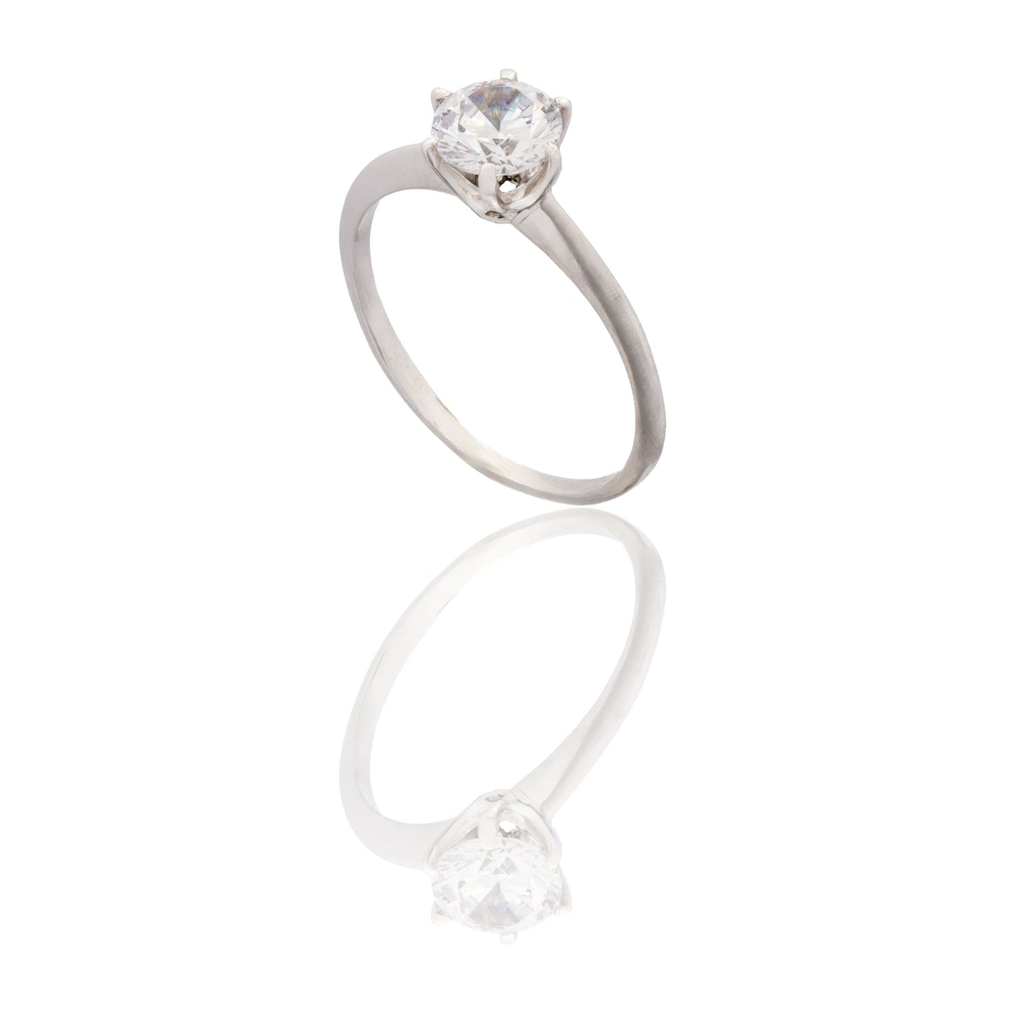 ANELLO DONNA SOLITARIO 6 GRIFFE