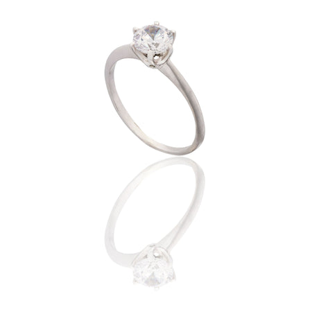 ANELLO DONNA SOLITARIO 6 GRIFFE