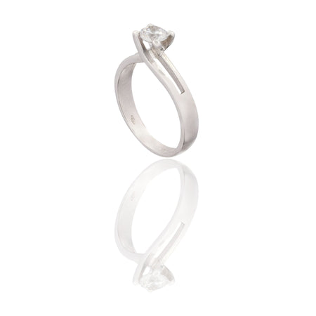 ANELLO DONNA SOLITARIO GAMBO FORATO