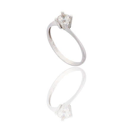 ANELLO DONNA SOLITARIO 4 GRIFFE MODELLO VALENTINO