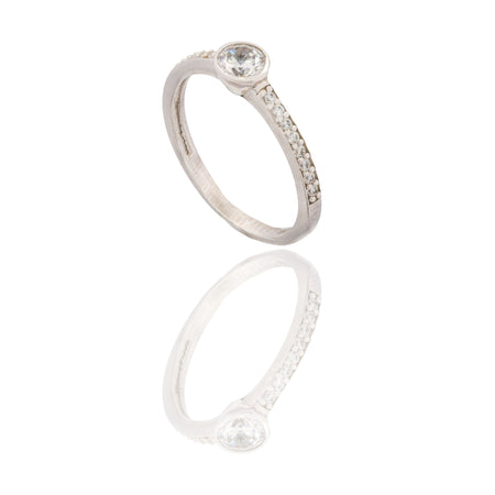 ANELLO DONNA MEZZA VERETTA CONTORNO LAVORATO