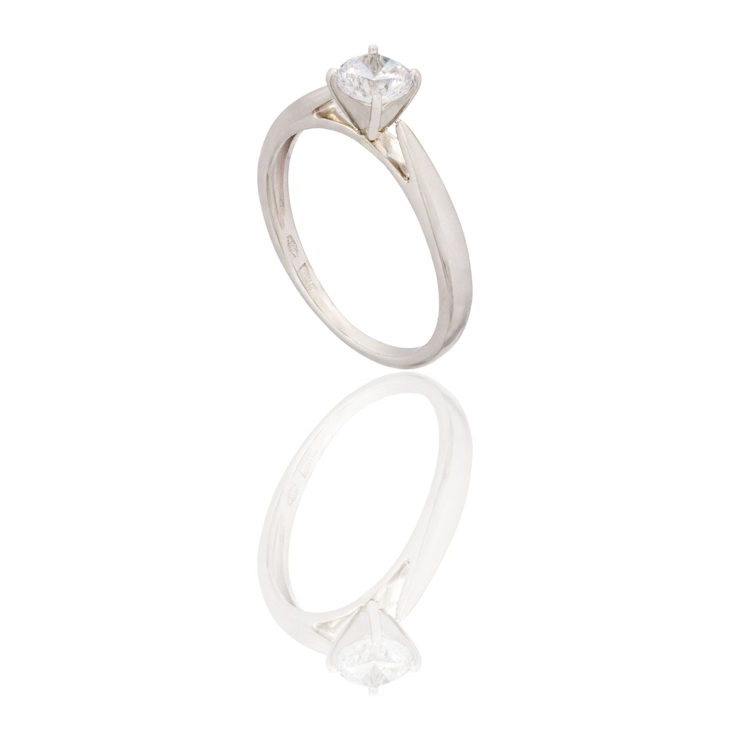 ANELLO DONNA SOLITARIO 4 GRIFFE