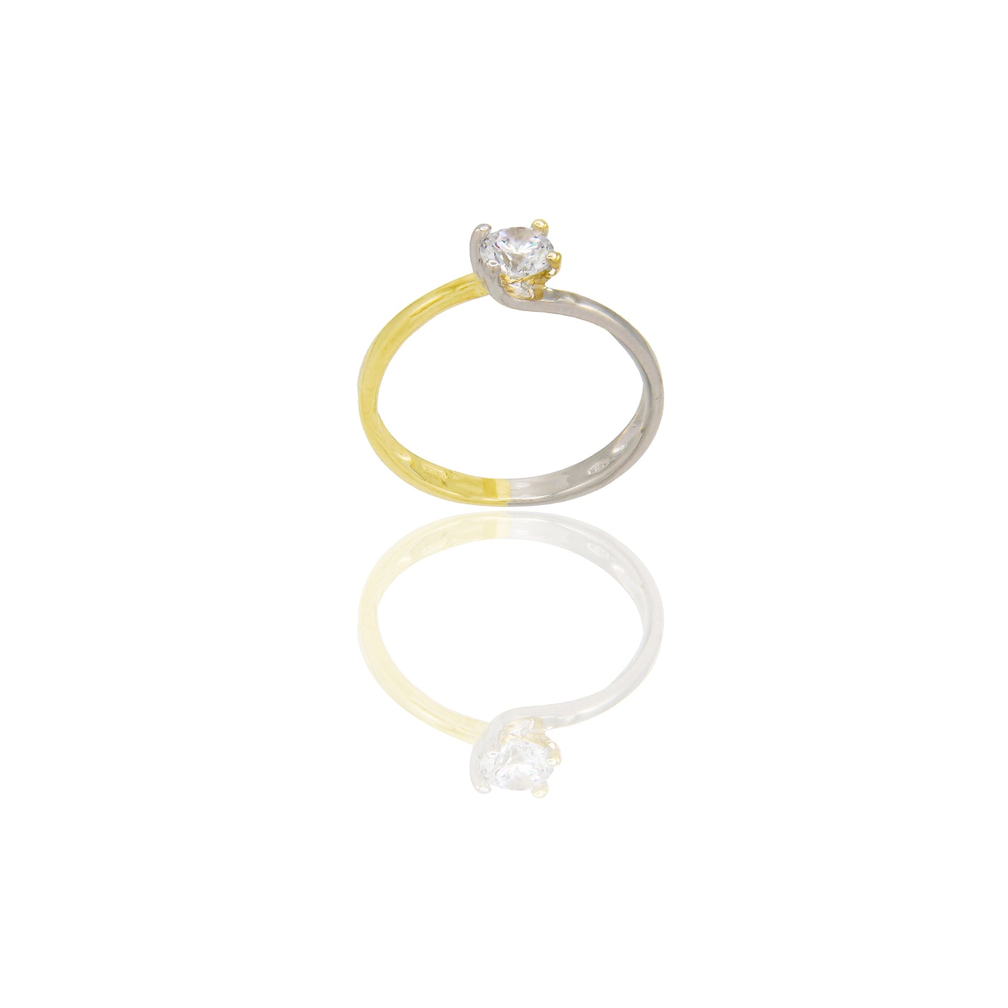 ANELLO DONNA SOLITARIO 4 GRIFFE