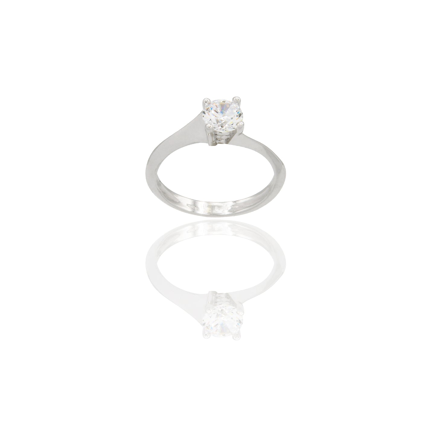 ANELLO DONNA SOLITARIO 4 GRIFFE
