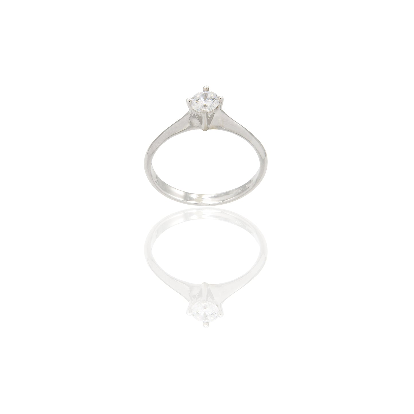 ANELLO DONNA SOLITARIO 4 GRIFFE