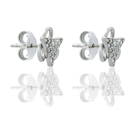 ORECCHINI DONNA TRIANGOLO CON CONTORNO ASIMMETRICO