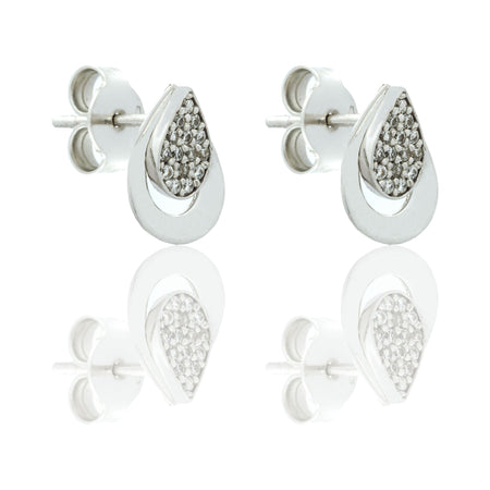 ORECCHINI DONNA GOCCIA CON CONTORNO ASIMMETRICO