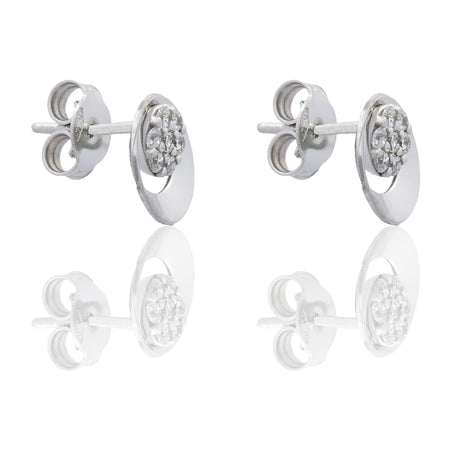 ORECCHINI DONNA CERCHIO CON CONTORNO ASIMMETRICO