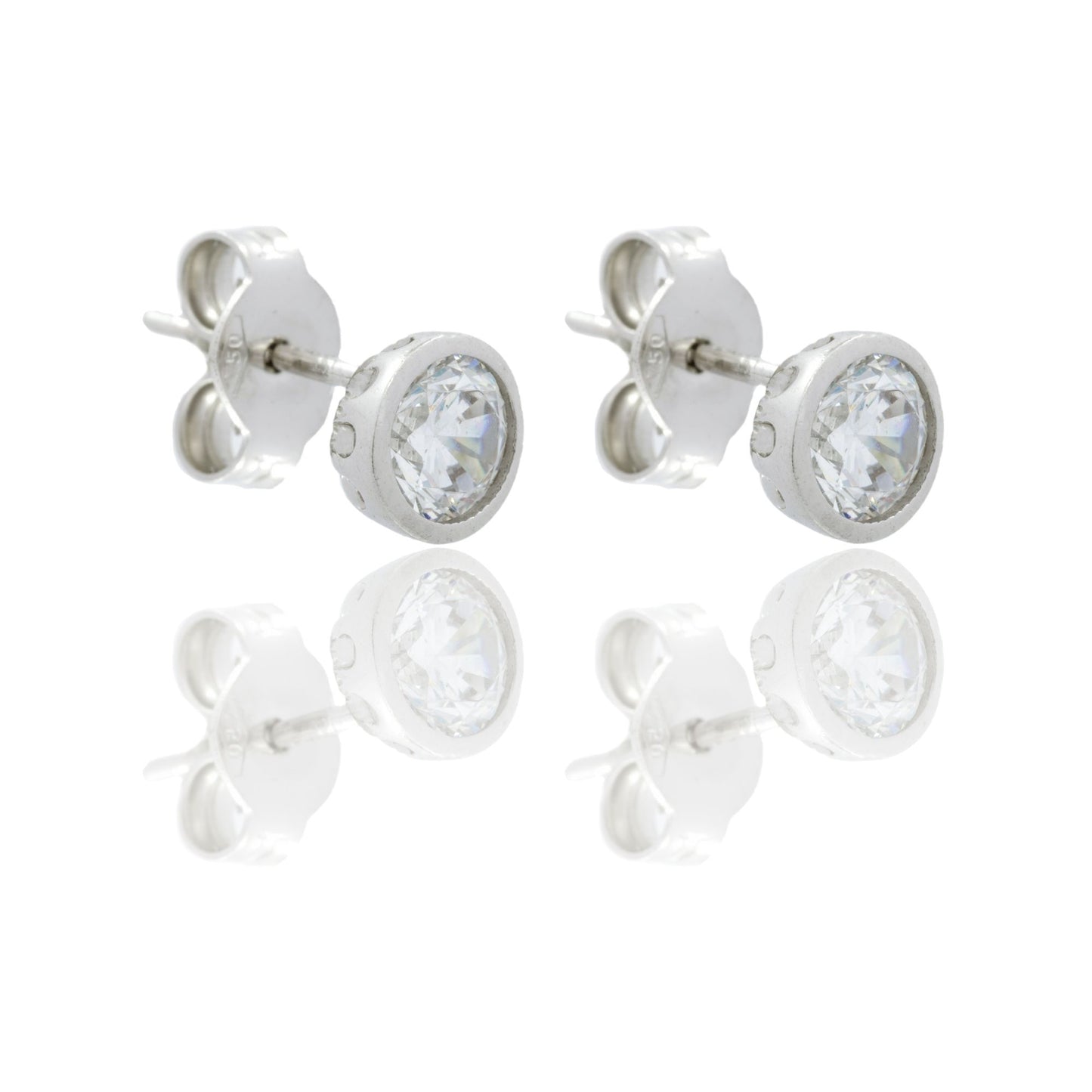 ORECCHINI DONNA PUNTO LUCE CON CONTORNO LUCIDO