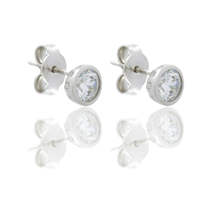 ORECCHINI DONNA PUNTO LUCE CON CONTORNO LUCIDO