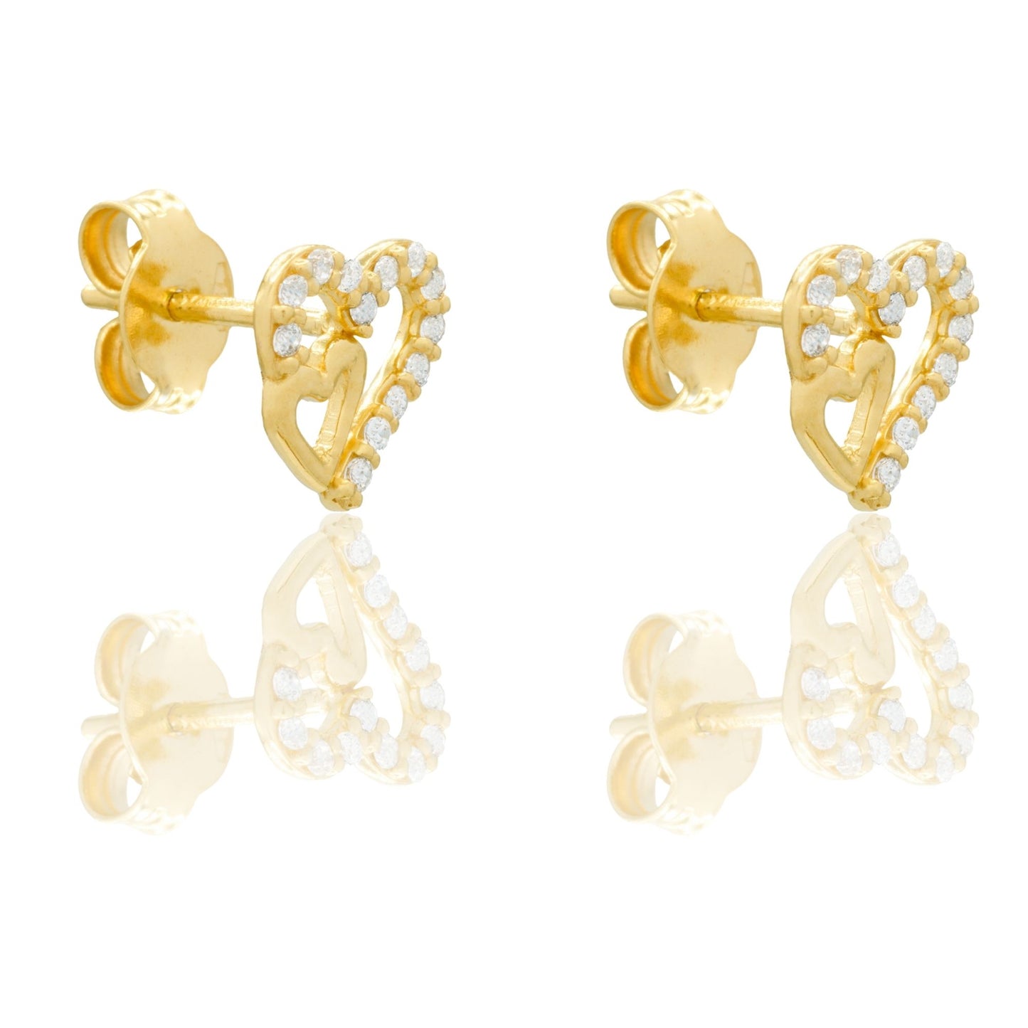 ORECCHINI DONNA DONNA CUORI FORATI A LOBO