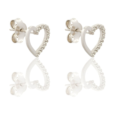 ORECCHINI DONNA CUORE FORATO A LOBO