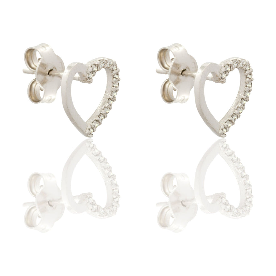 ORECCHINI DONNA CUORE FORATO A LOBO