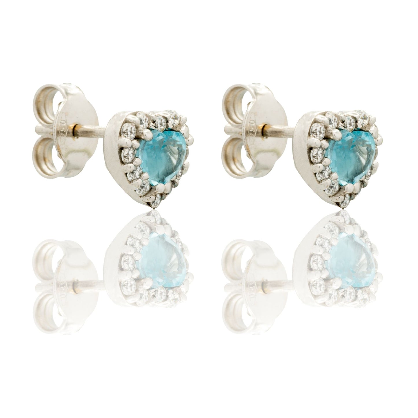 ORECCHINI DONNA CUORE A LOBO CENTRO E CONTORNO